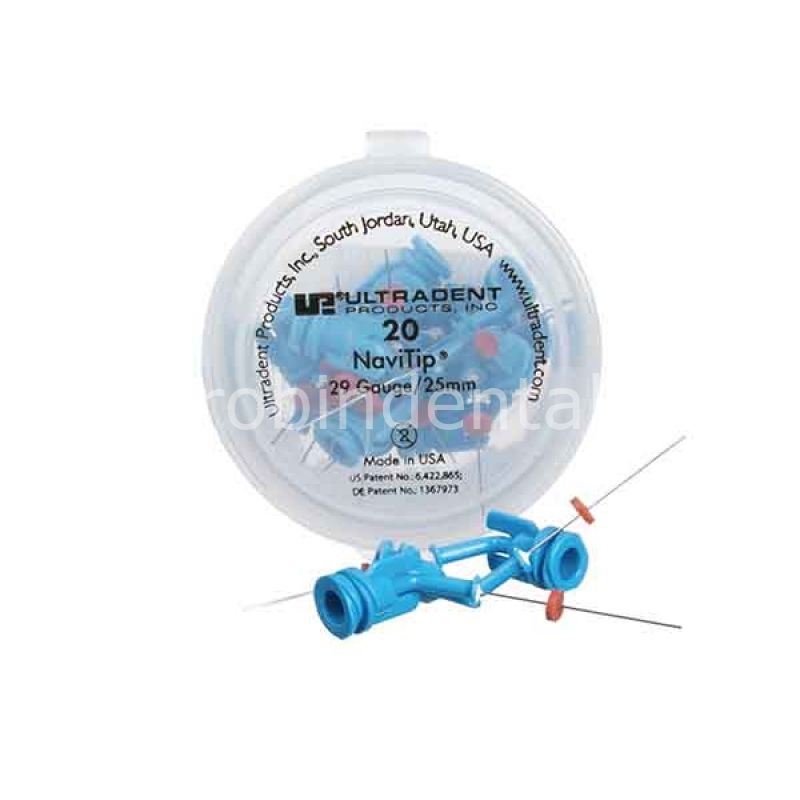 NAVITIPS 29G 25MM SINGLE SIDEPORT 20 PACK (BLUE)